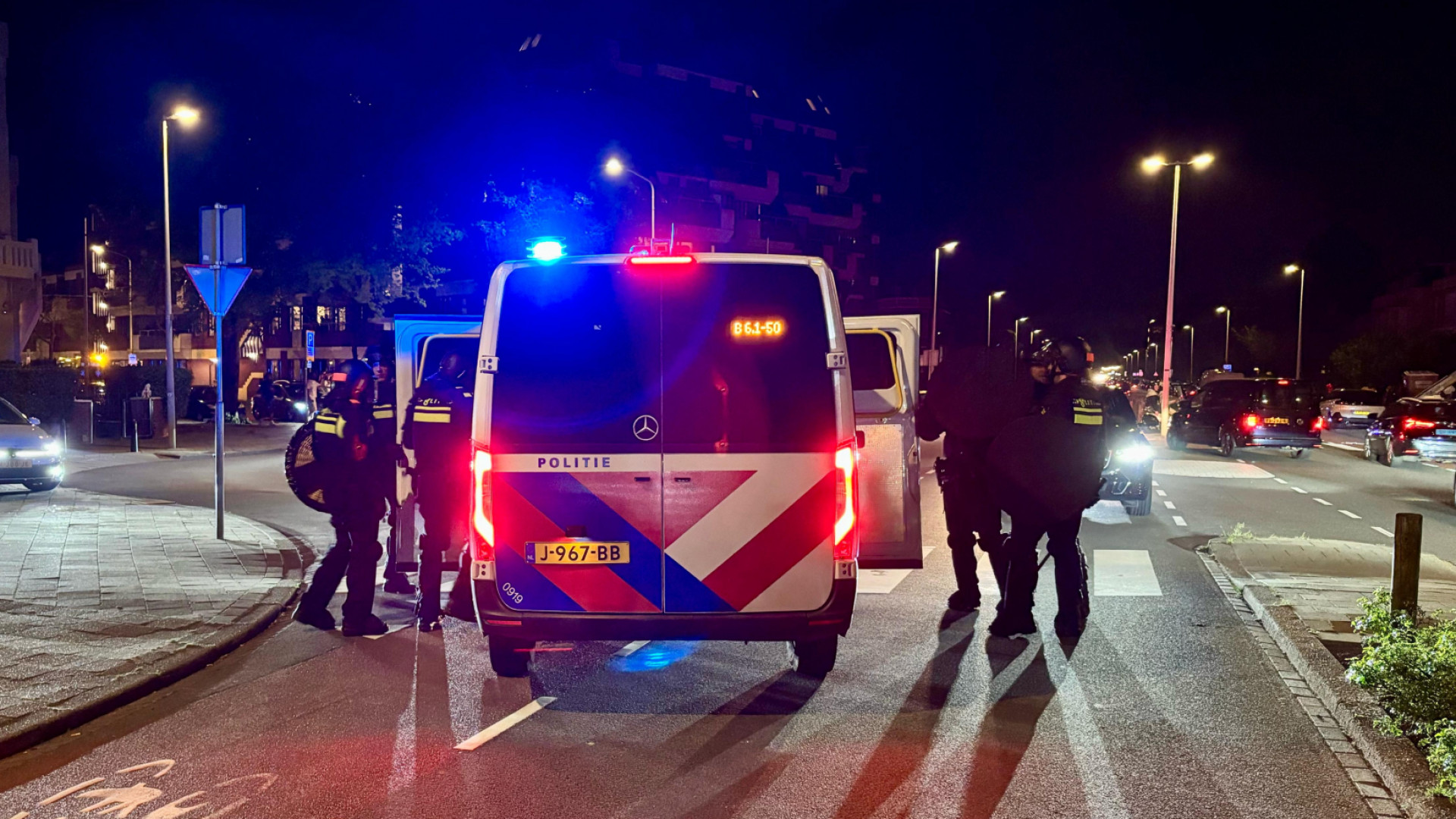 Er was veel politie op de been