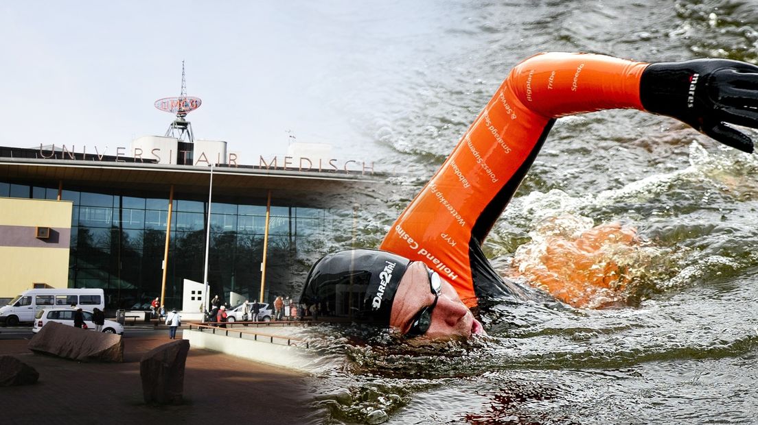 Zwemmer Maarten van der Weijden doneert o.a. geld aan het UMCG voor kankeronderzoek