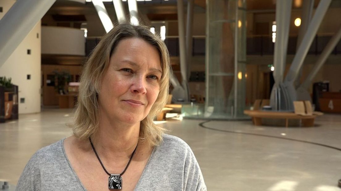 Voormalig wethouder Laura Werger op het stadhuis in Zutphen.