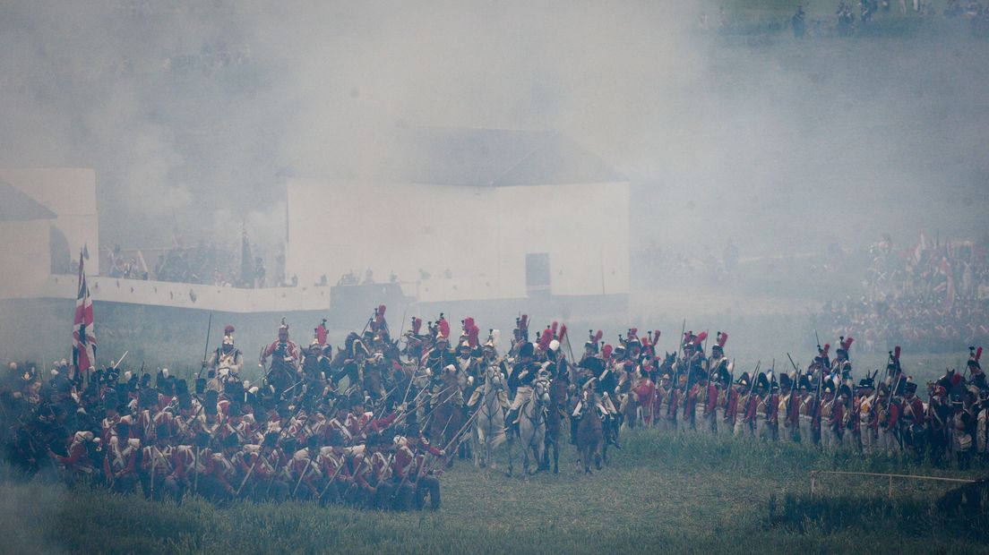 De Slag bij Waterloo van 1815 wordt soms nagespeeld (Rechten: EPA / Stephanie Lecocq)