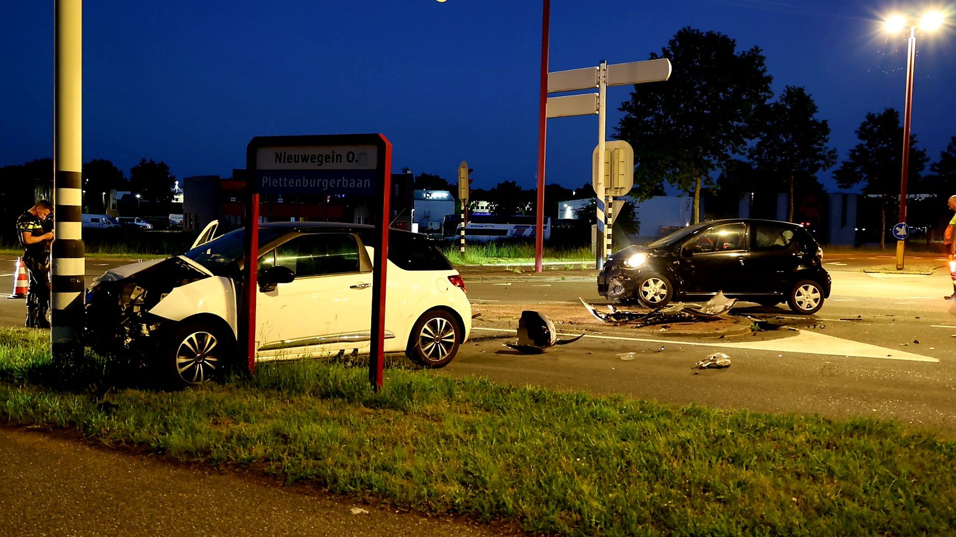 Veel schade bij ongeluk Nieuwegein.