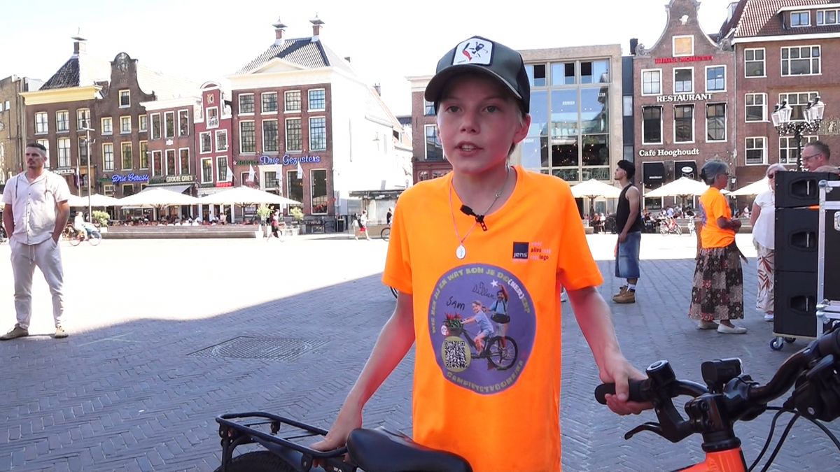Sam (11) fietst van Maastricht naar Groningen