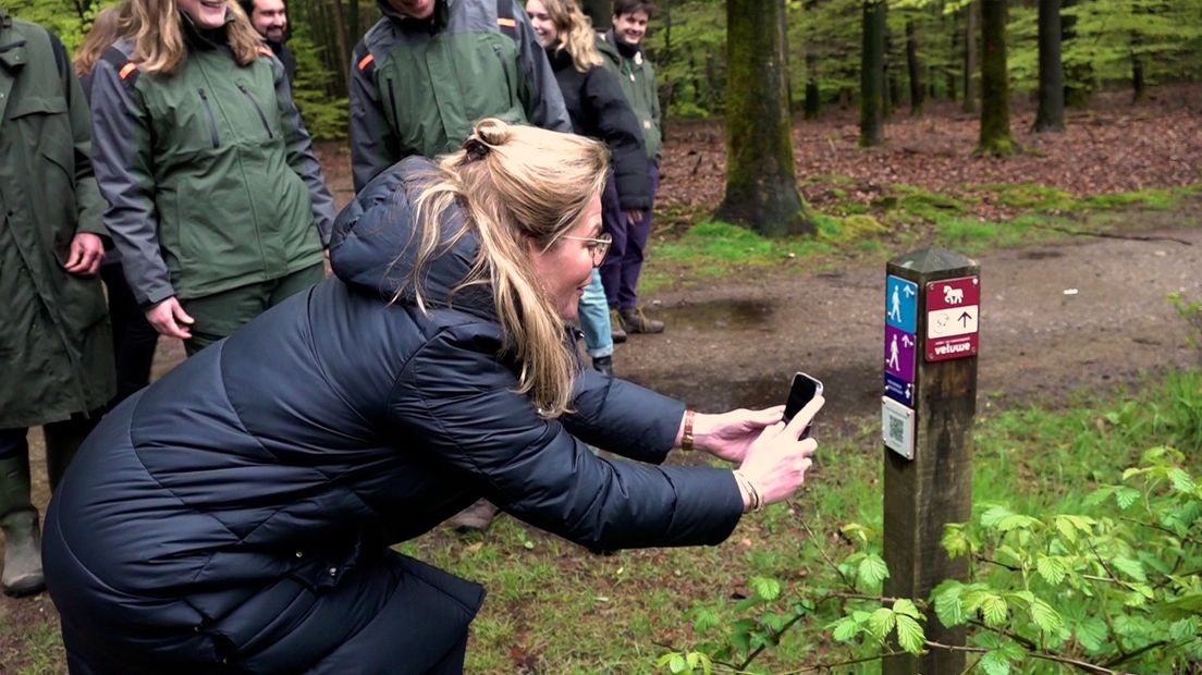 QR-codes nu ook in het bos: Staatsbosbeheer opent speciale wandelroutes