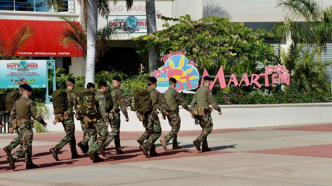 De veroordeelde man was als militair op Sint-Maarten (Rechten: ANP/Tim van Dijk)