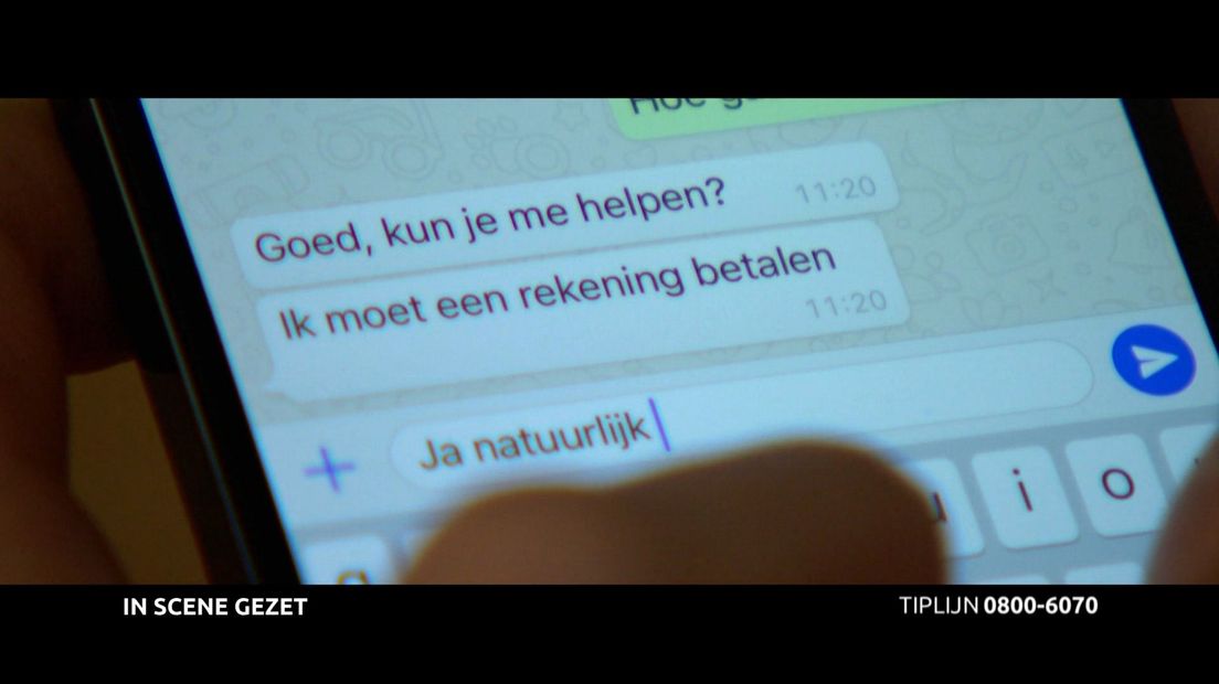 Een voorbeeld van hoe er fraude wordt gepleegd via WhatsApp