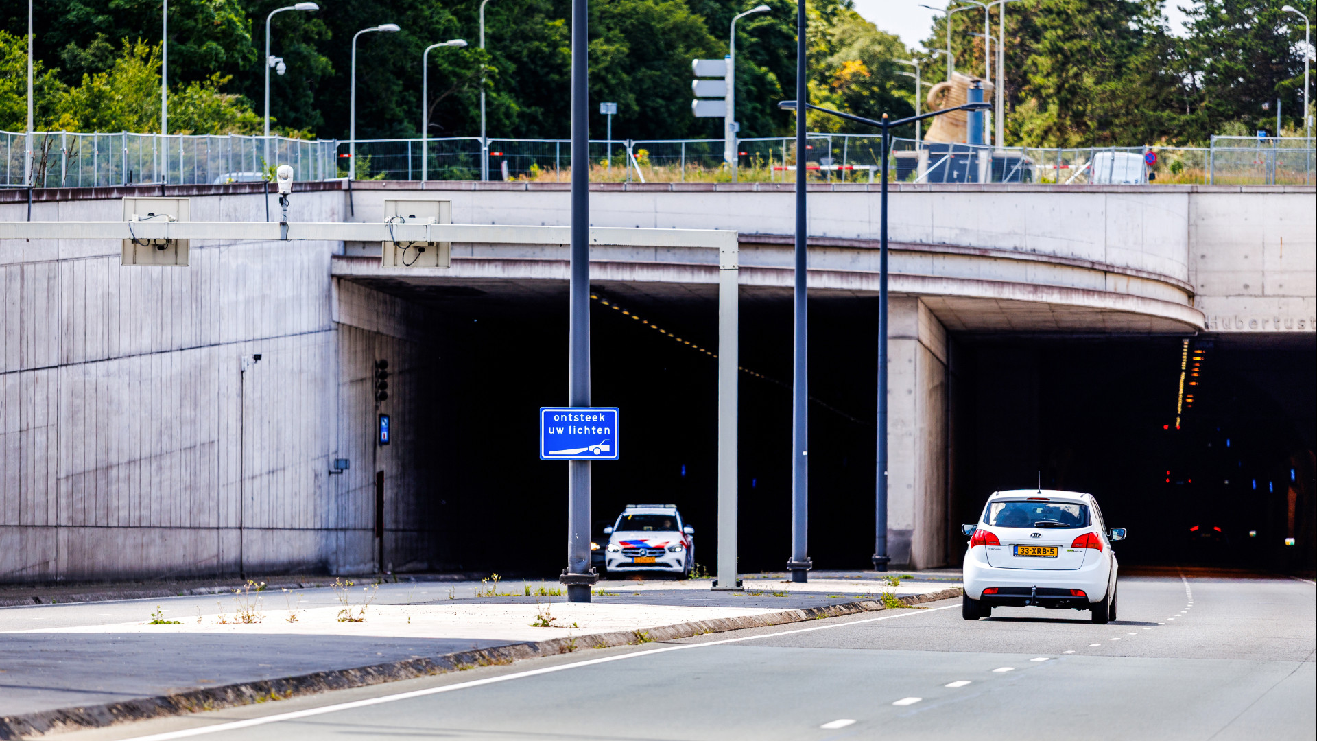 De Hubertustunnel, aan de kant van Wassenaar