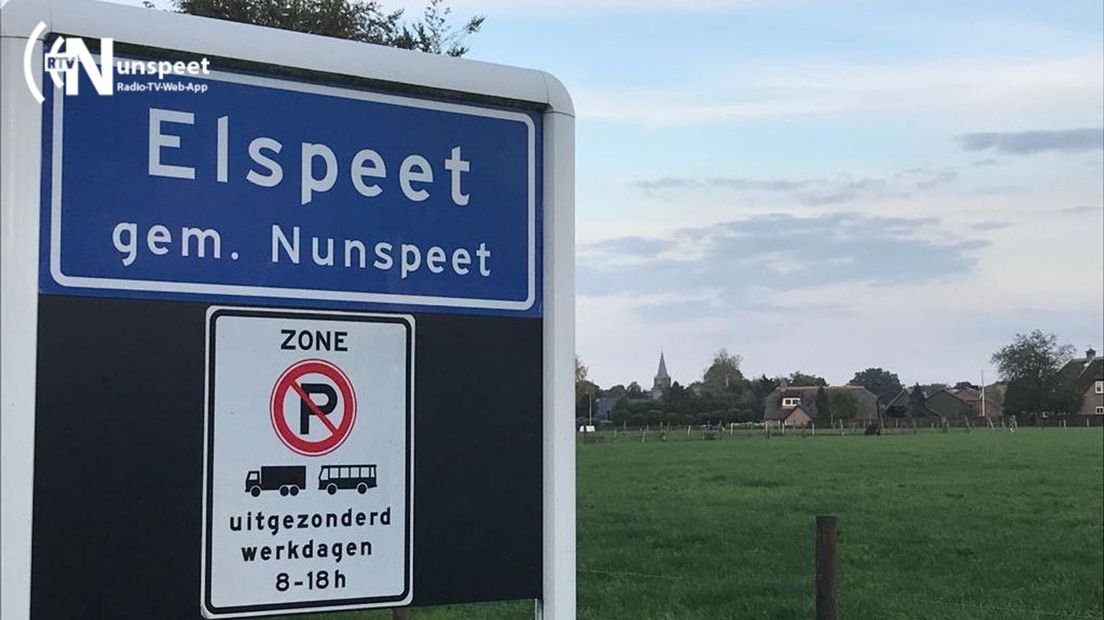 Welkomstbord in Elspeet.