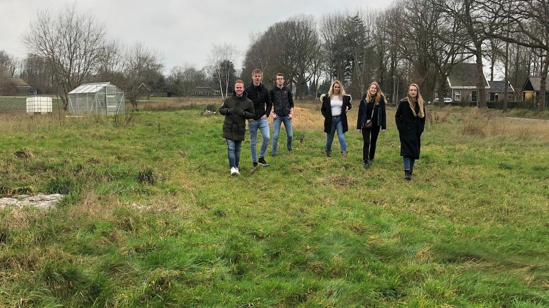 Op deze plek wordt de barak weer opgebouwd. (Rechten: RTV Drenthe)