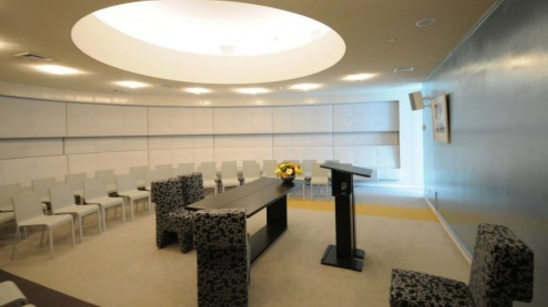 De trouwzaal op de Leyweg