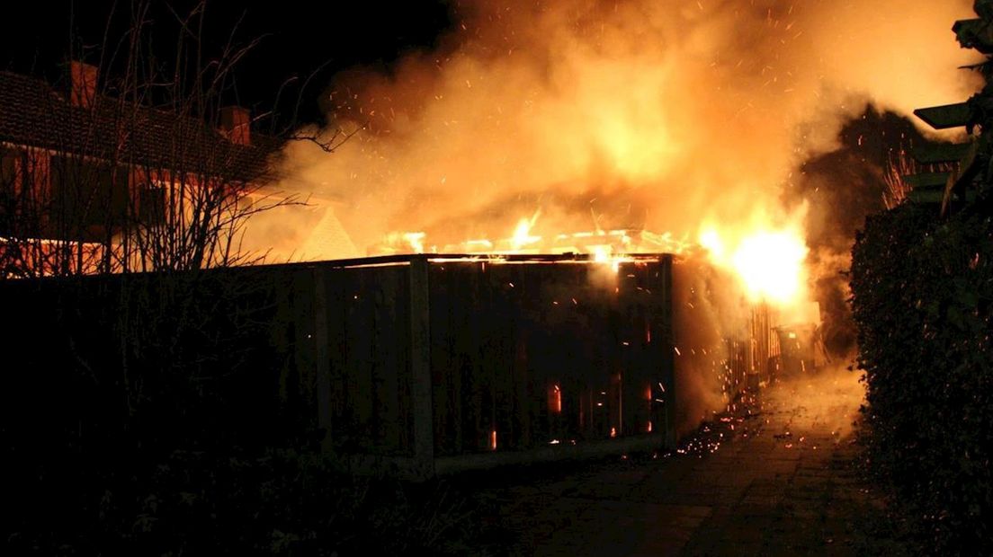Schuurtje afgebrand