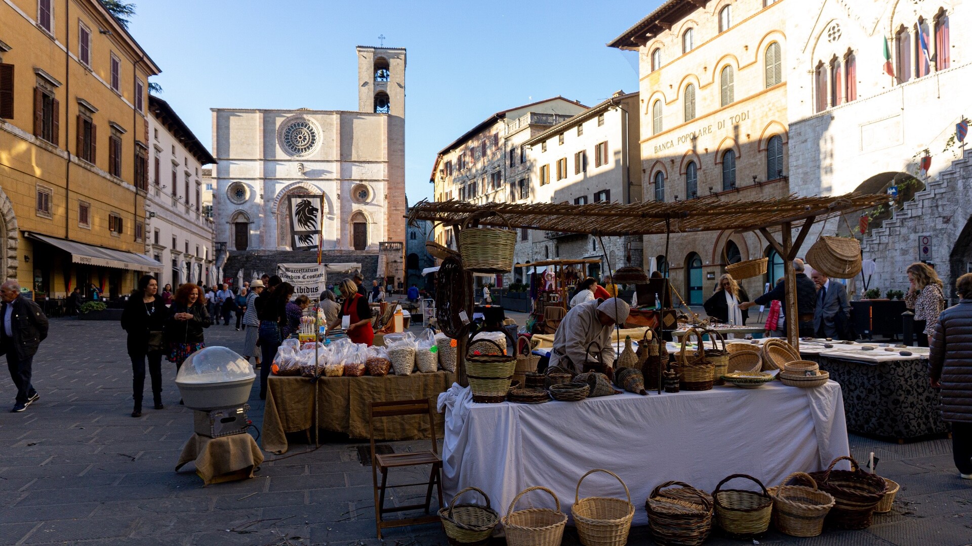 De stad Todi in Umbrië