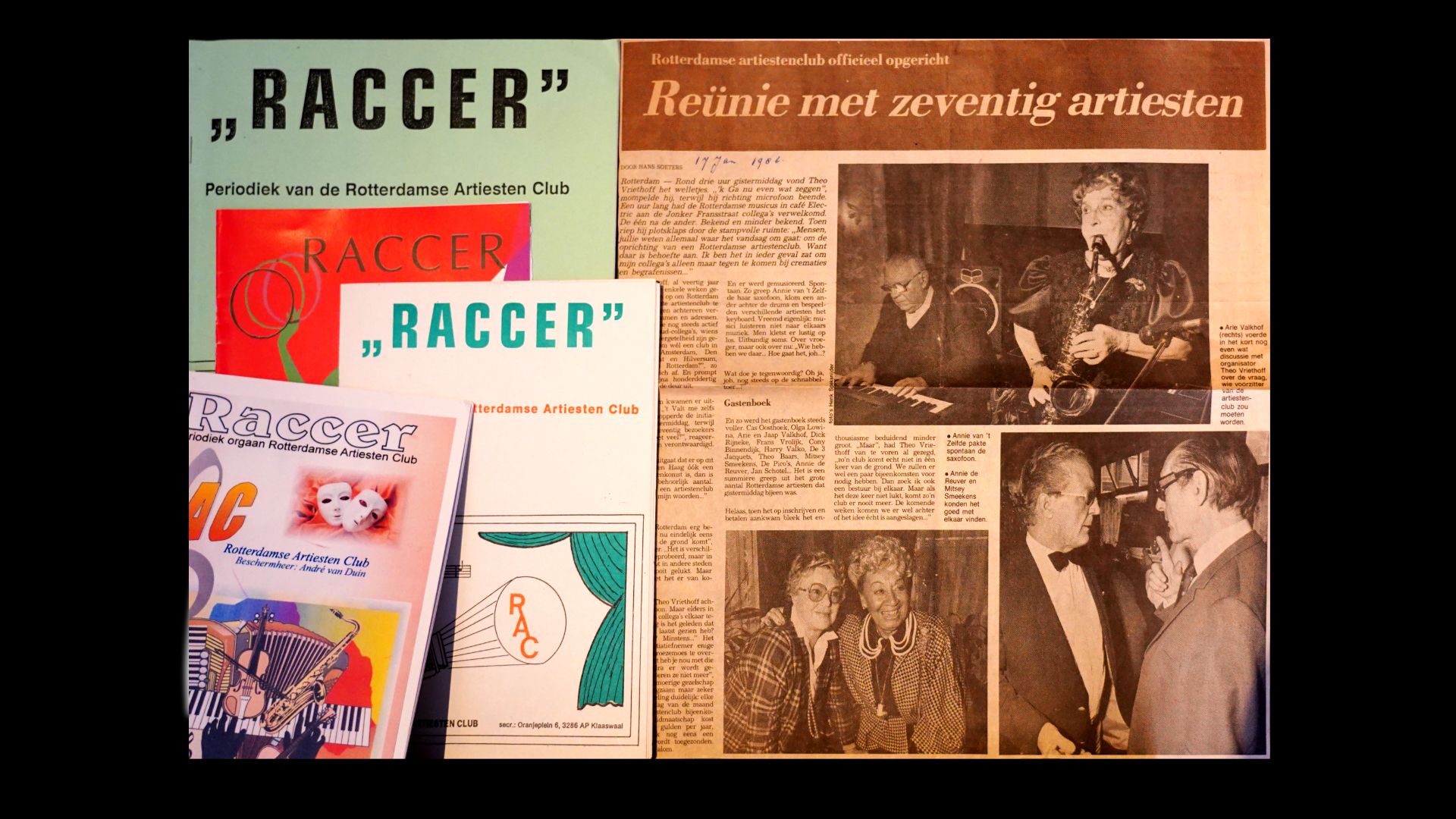 Bij de Rotterdamse Artiesten Club zijn ze in de war over hoelang de