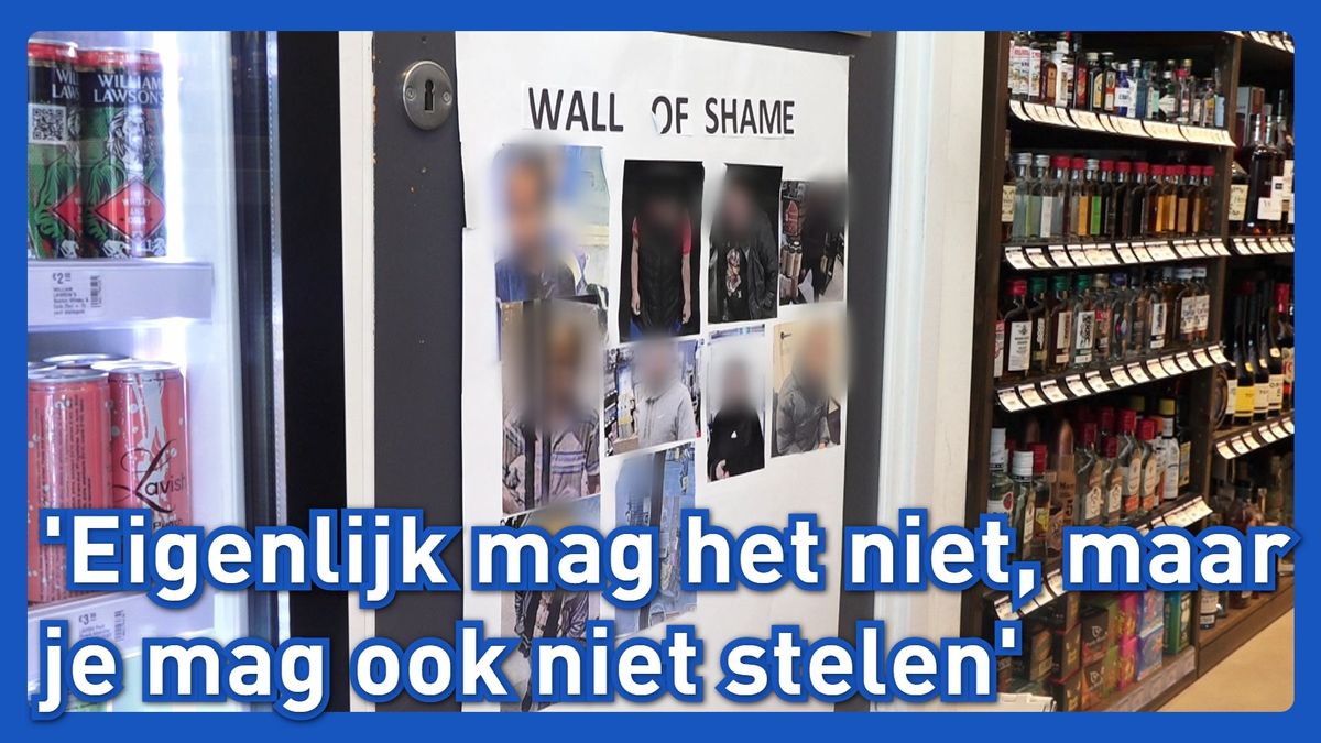 Slijterij Groningen hangt foto's op van verdachten winkeldiefstal