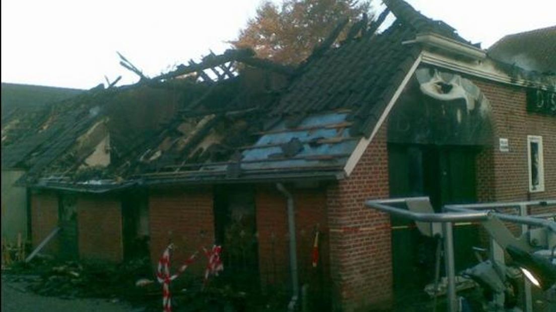 De discotheek brandde in 2011 grotendeels af (Rechten: archief RTV Drenthe)