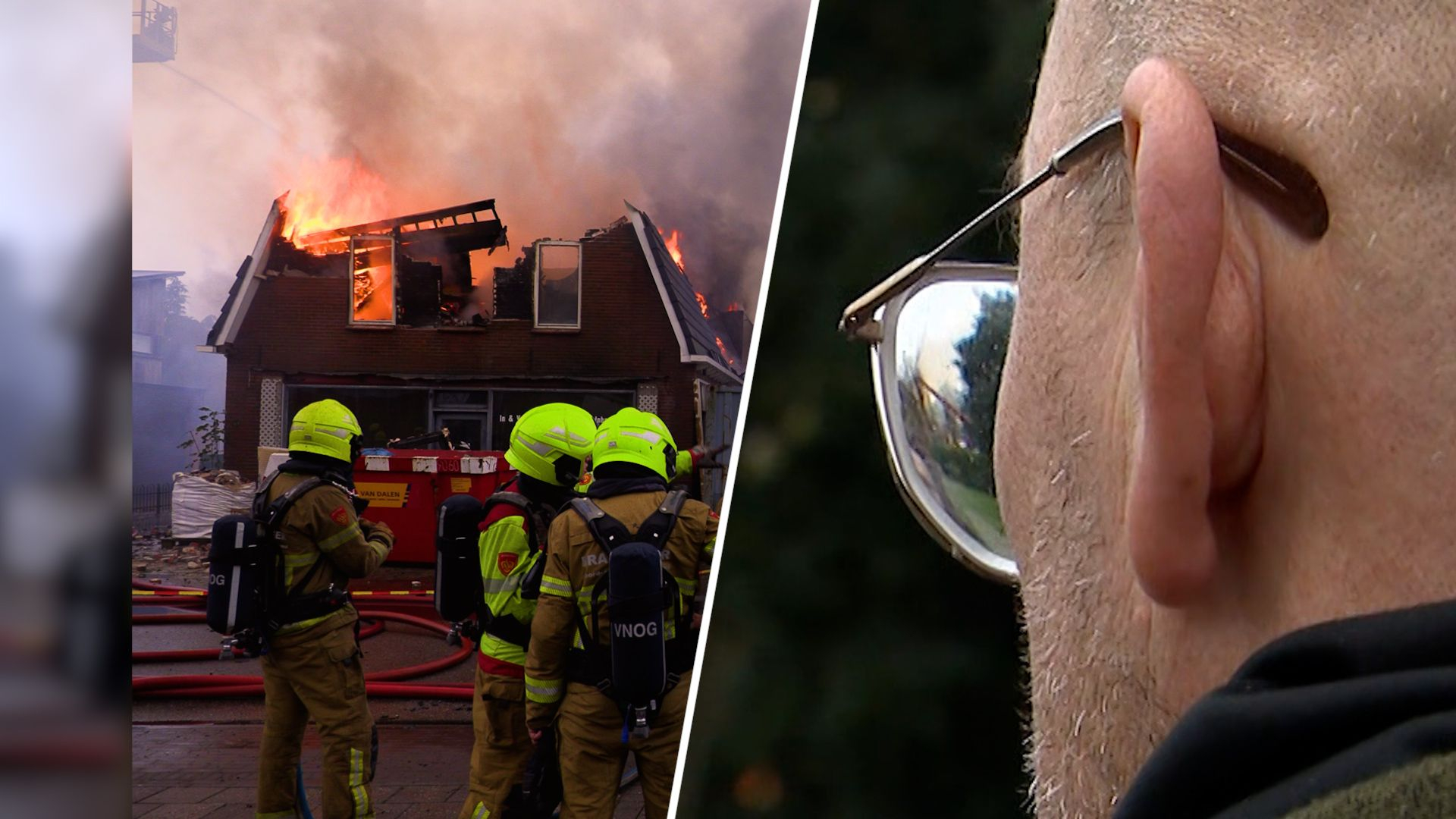 Toekomstig huis verwoest door vlammenzee: 'Klote'
