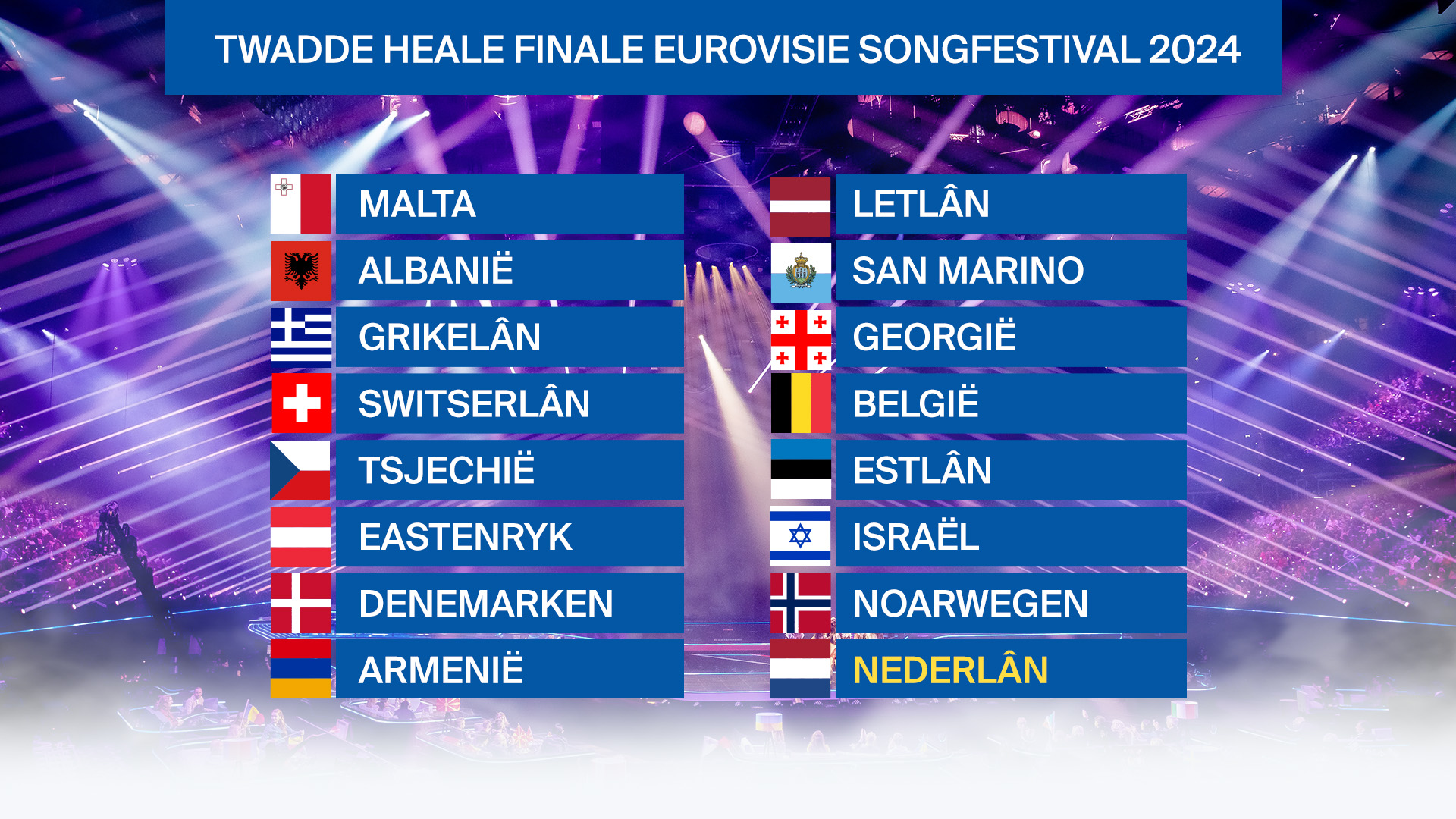 Dit Kinst Ferwachtsje Fan De Twadde Heale Finale Fan It Eurovisie ...