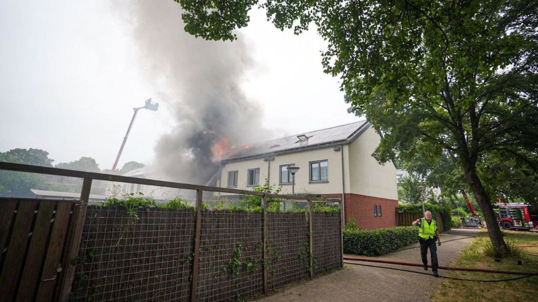 De woningbrand in Arnhem.
