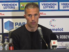 Robin van Persie na afloop van Fortuna Sittard-Feyenoord (1-2)