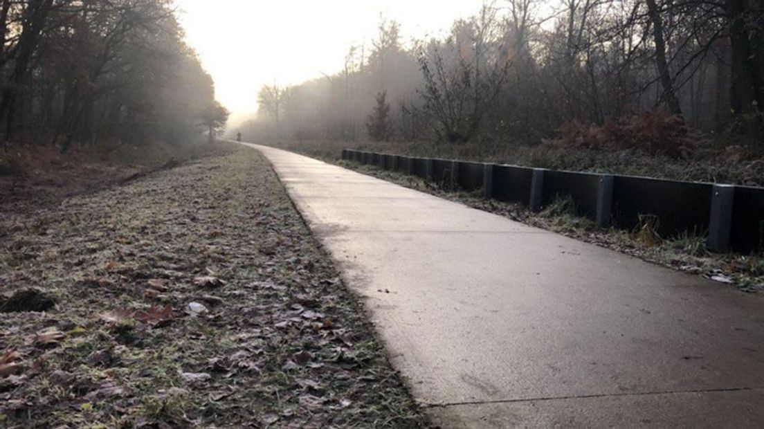 Het fietspad in Groesbeek.