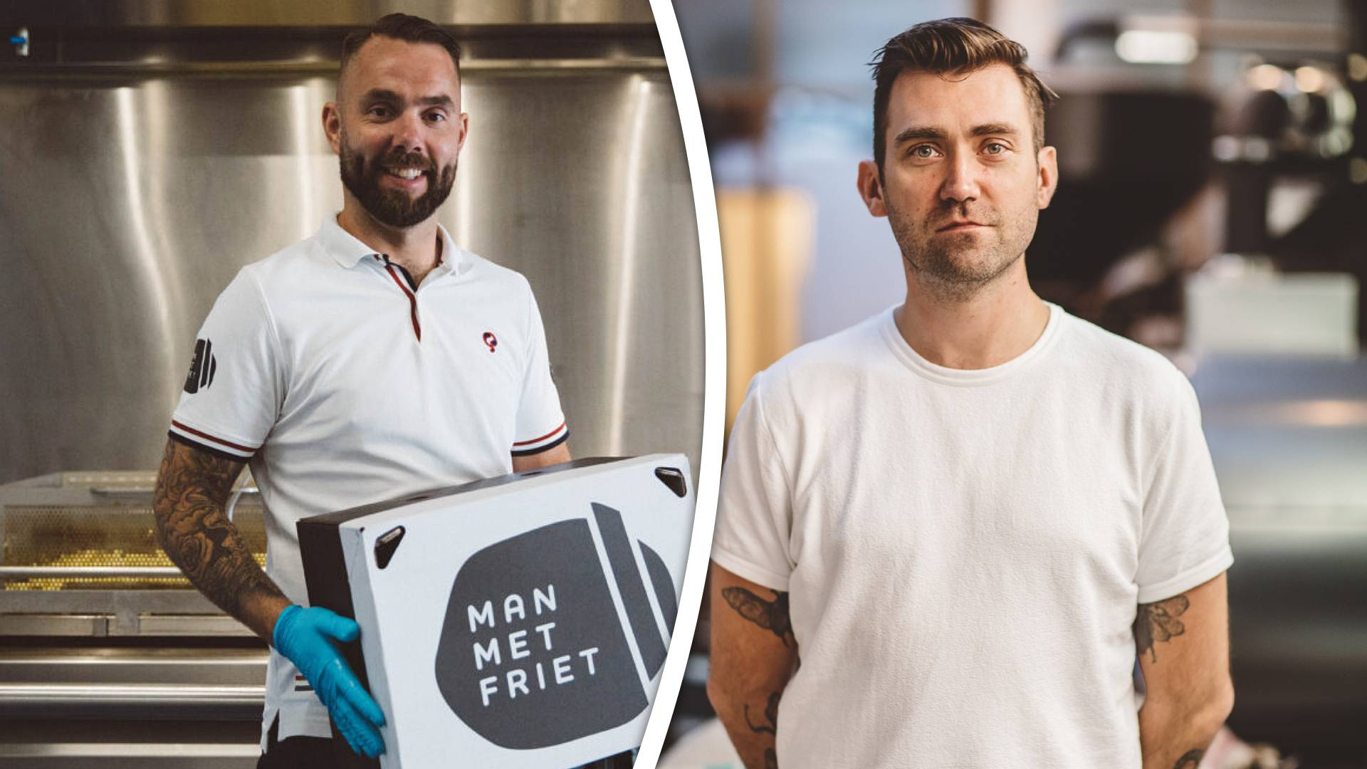 Kevin van Man met Friet vs Paul van Man met Bril Koffie.