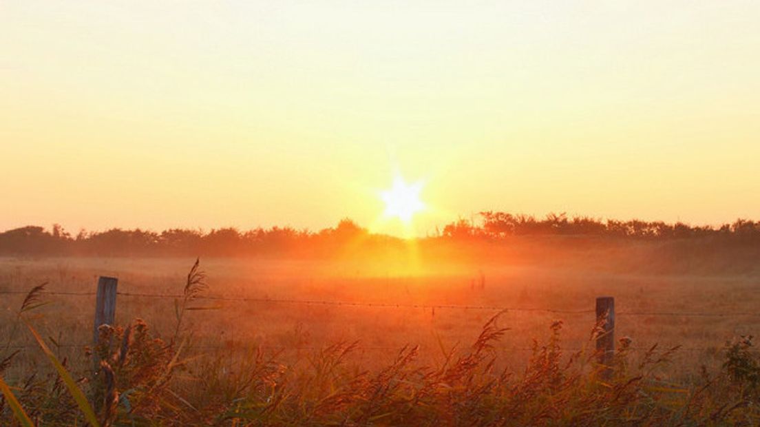 Zonsopkomst bij het Noordervroon bij Westkapelle