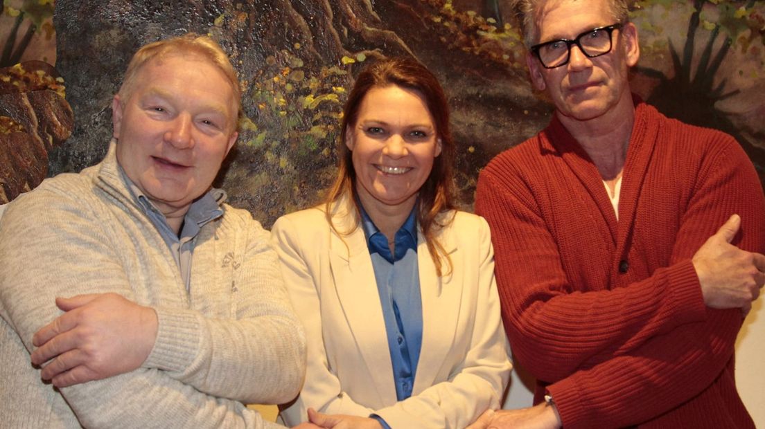 Gerhard Meijer, Ingrid Bisschop en Peter Nillesen ‘in verbinding met elkaar’.