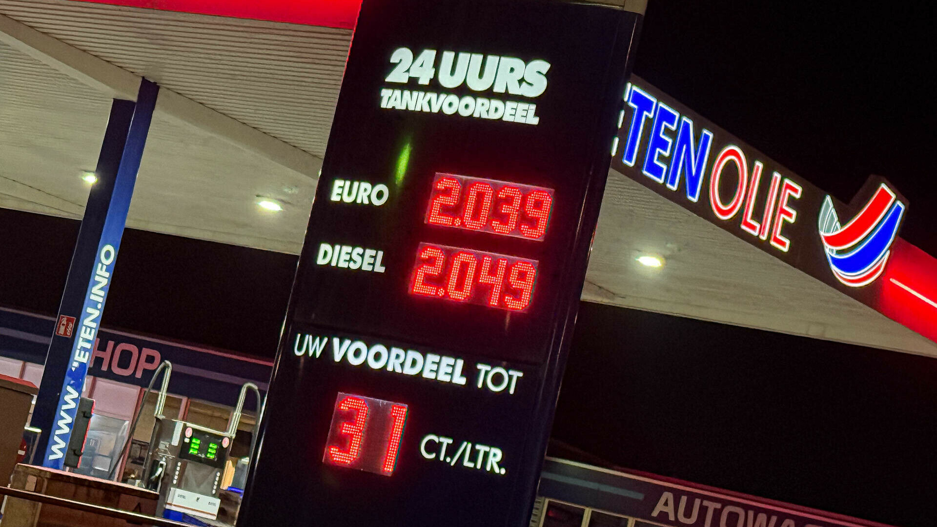 Ongebruikelijke prijsstijging: diesel loopt benzine voorbij