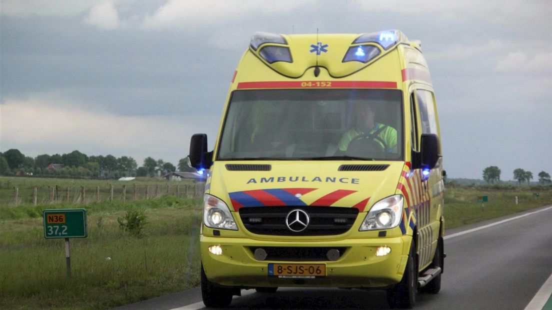 Ongeluk op N36 bij Ommen