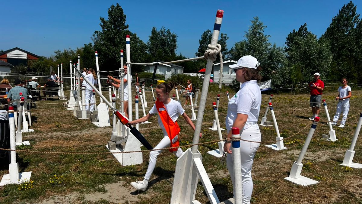 100 kinderen strijden in Grijpskerke om de Zeeuwse titel ringlopen