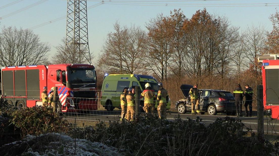 Ravage na ongeluk op N35 bij Enschede