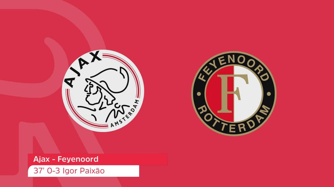 Zo klonk de 0-3 van Igor Paixão bij Ajax-Feyenoord op Radio Rijnmond