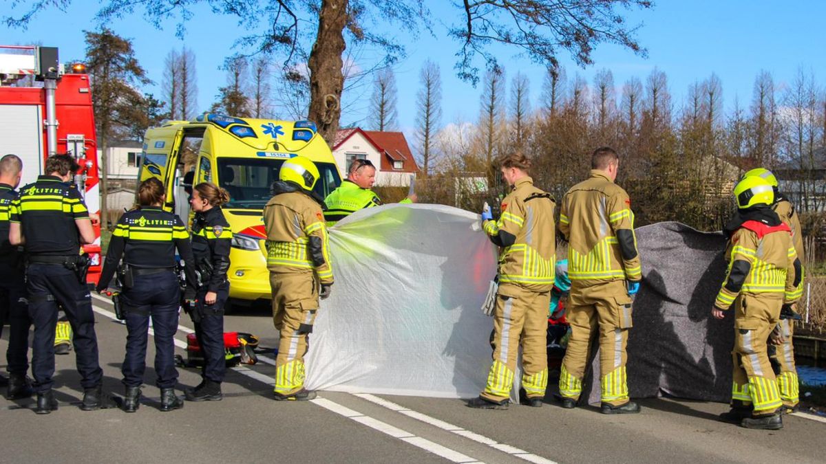 Auto botst tegen boom, slachtoffer gereanimeerd