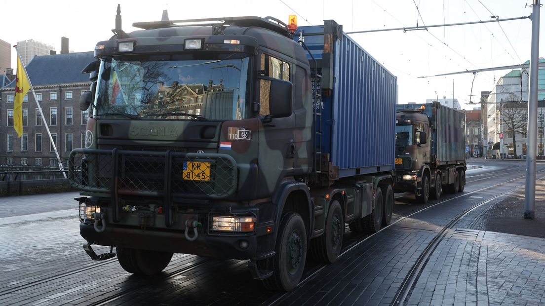 De politie krijgt vandaag in Den Haag ondersteuning van Defensie