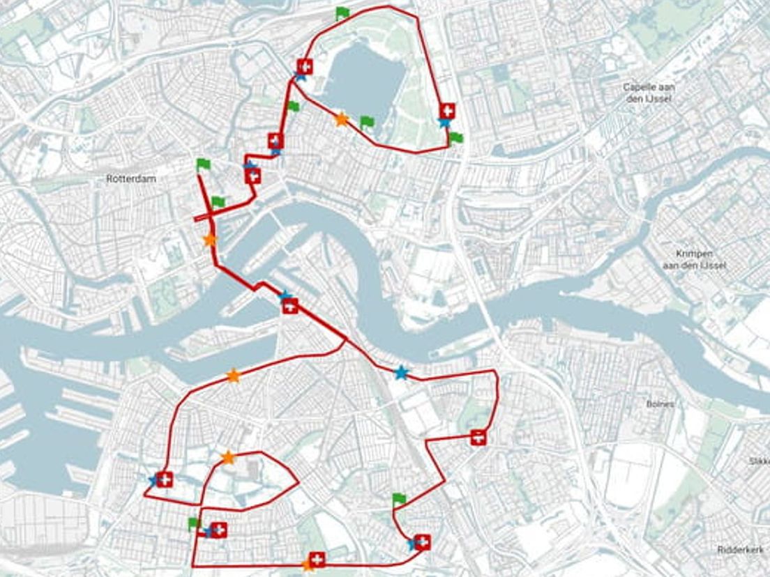 De routekaart van de Marathon