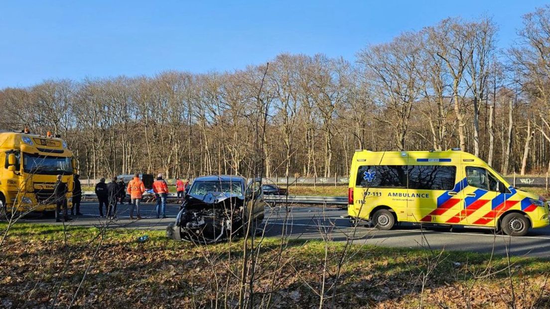 Een ernstig ongeluk op de A12.