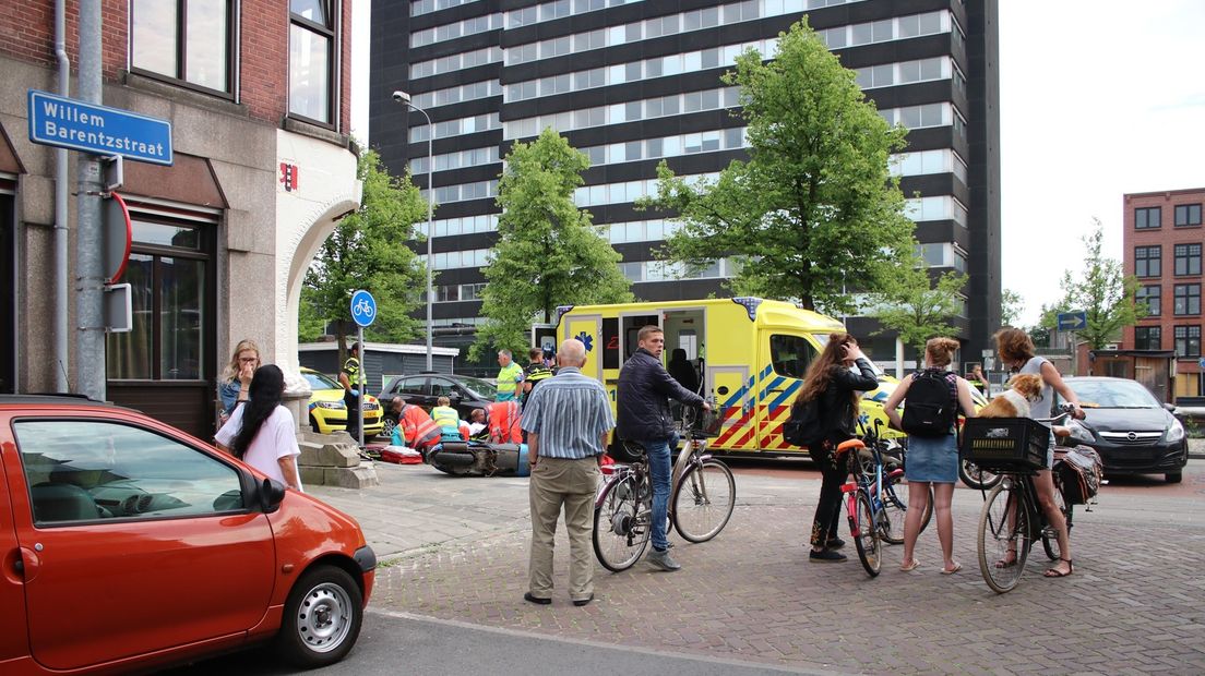 Hulpdiensten op de plek van het ongeval op 25 mei 2018