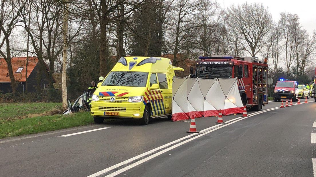 Twee doden bij ongeluk Oosterwolde (Rechten: De Vries Media)