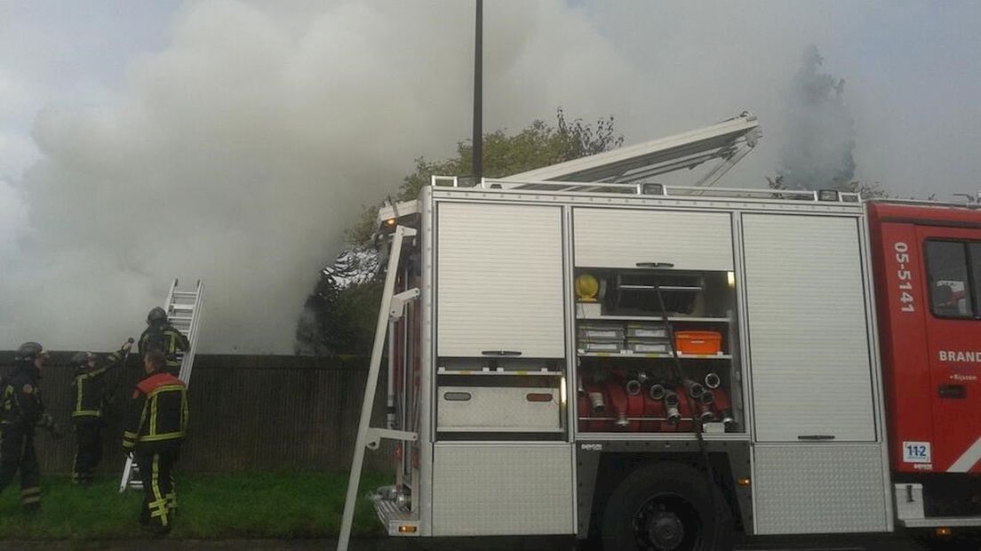 Brandweer bij schuurbrand Rijssen