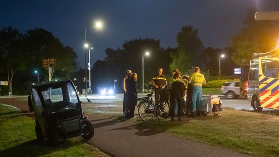 Gewonde bij aanrijding op fietspad in Baarn. Gewonde bij aanrijding op fietspad in Baarn.