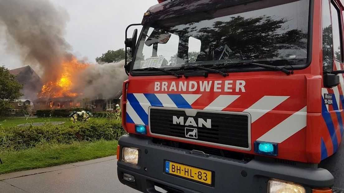 Brandweer gearriveerd