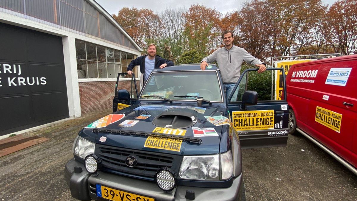 Sytze en Bart rijden als Team Klouk een rally door de kop van Afrika