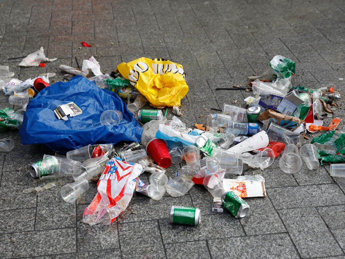 Afval op straat: Bas Czerwinski (ANP)