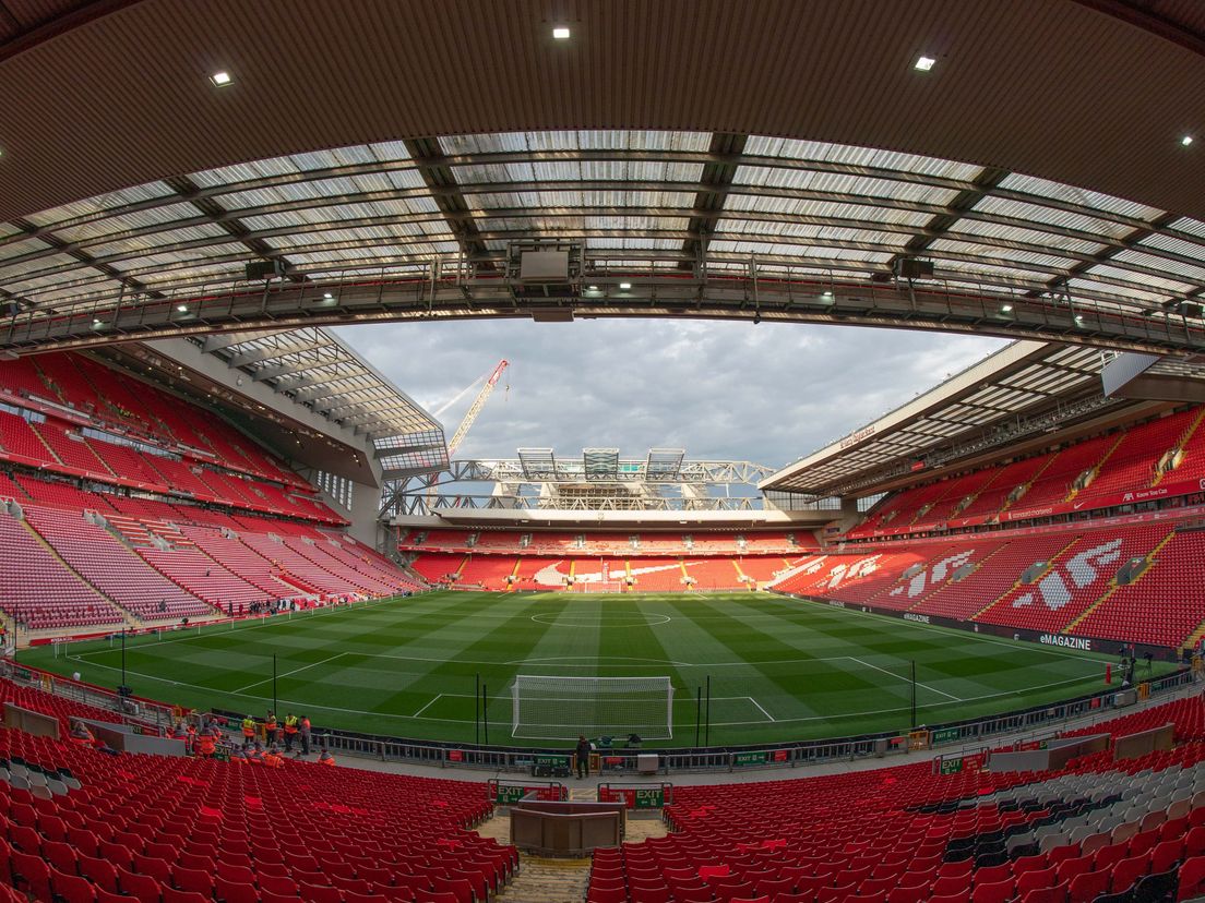 Anfield, het stadion van Liverpool