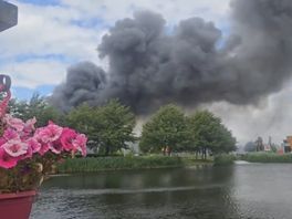 Grote brand in Hellevoetsluis.