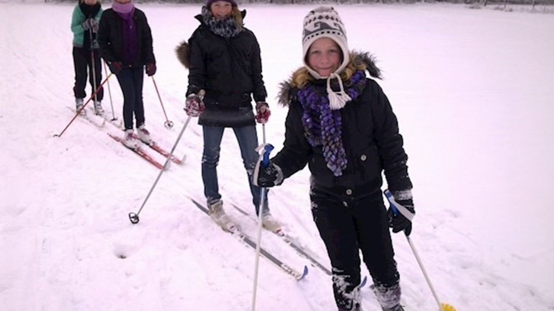 Skiën in Enschede in 2010
