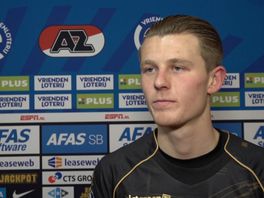 Milan Zonneveld na de verloren wedstrijd van Sparta tegen AZ