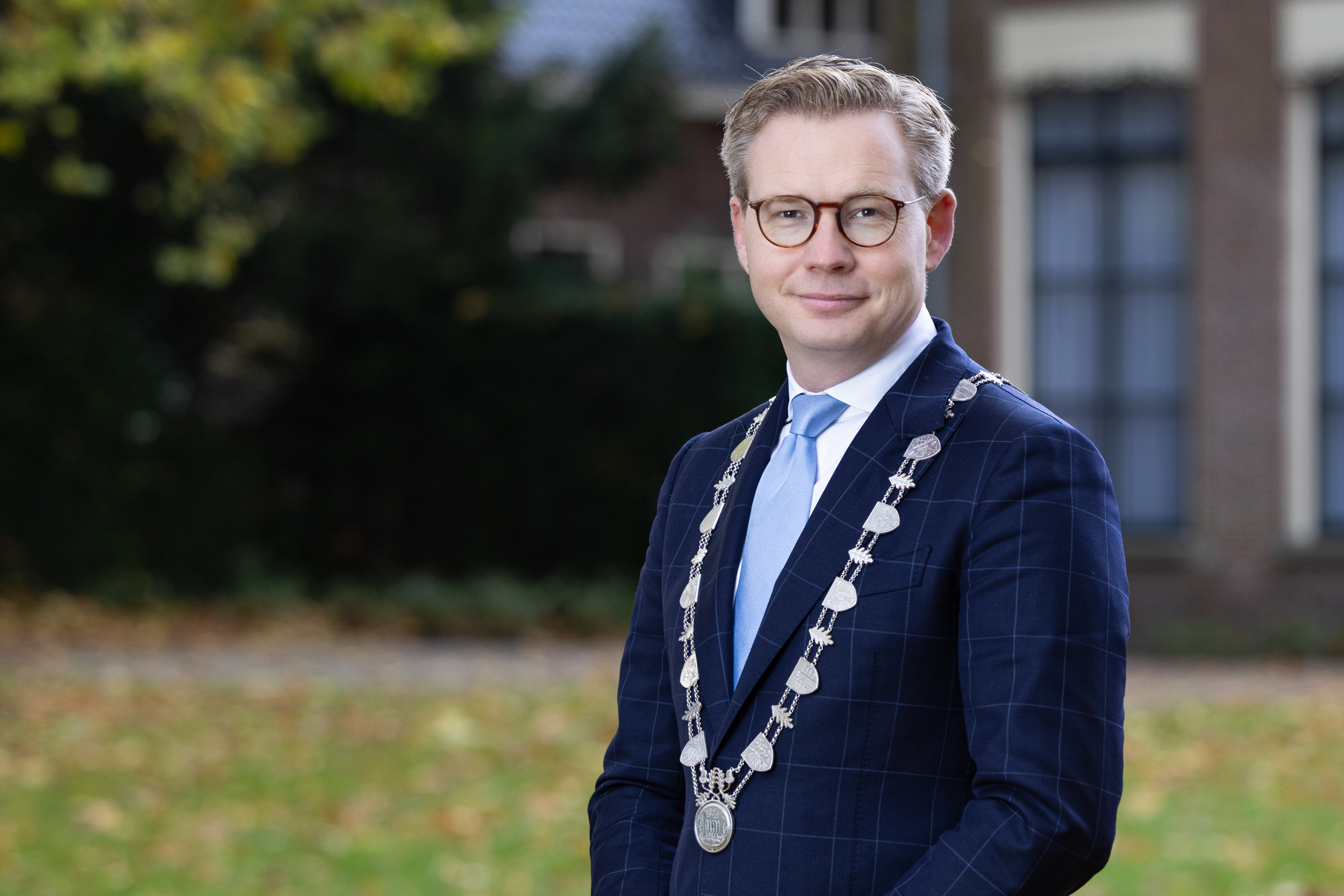 Burgemeester Andries Bouwman van de gemeente Opsterland