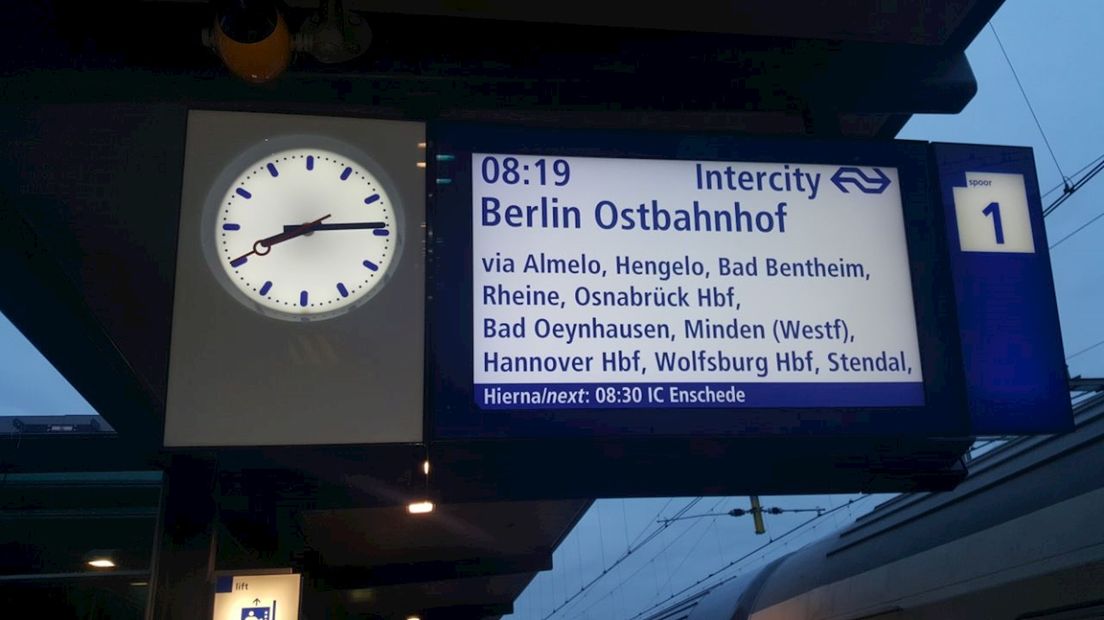 Er wordt gedebatteerd over het sneller maken van de verbinding tussen Amsterdam en Berlijn