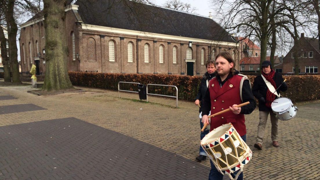 De trommelslagers (Rechten: Hugo Boogaerdt / RTV Drenthe)
