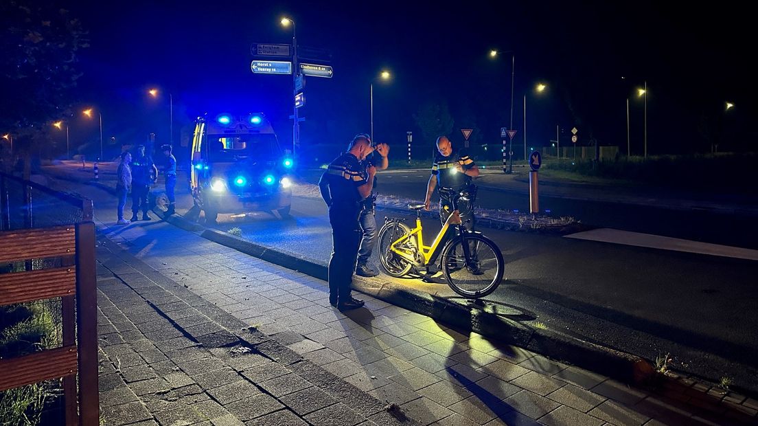 De fiets werd door de politie meegenomen